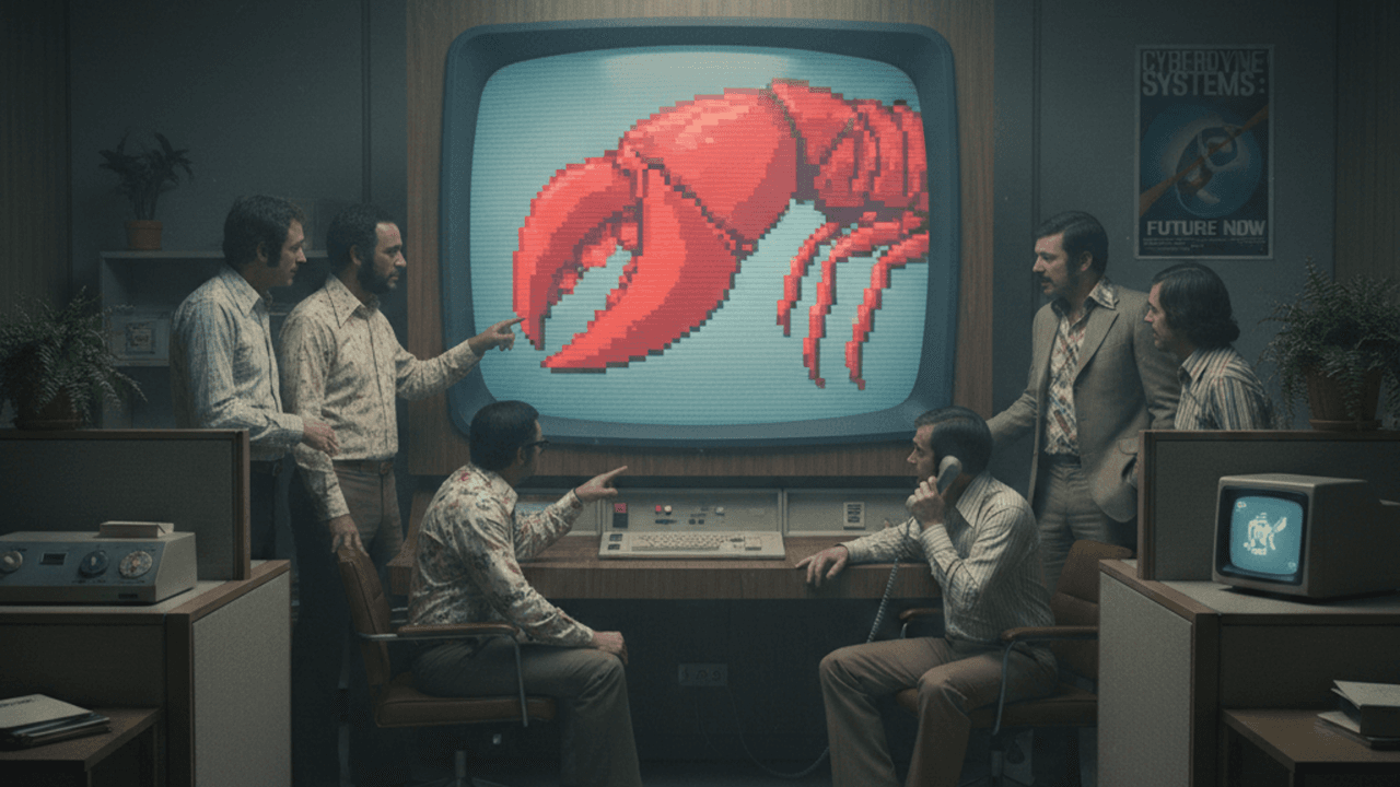 OpenClaw Retro Image